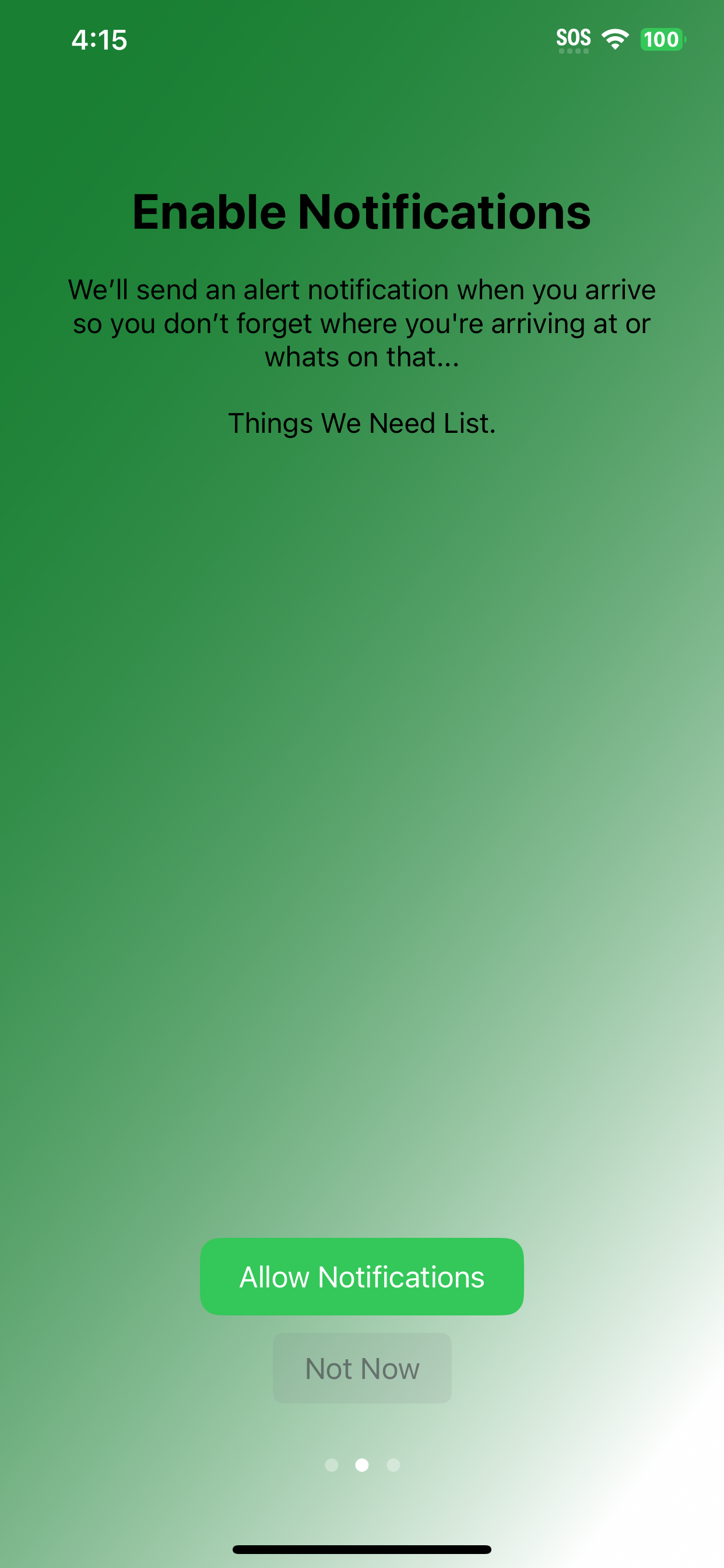 Enable Notifications